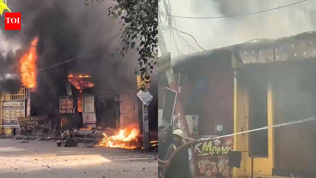 Fire destroys shops in Noida, one person killed