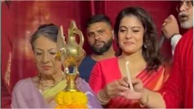 ‘Love, family chaos, and bhog’: Kajol shares glimpses of her Durga Puja celebrations with Jaya Bachchan, mom Tanuja, kids Nysa and Yug Devgn- video