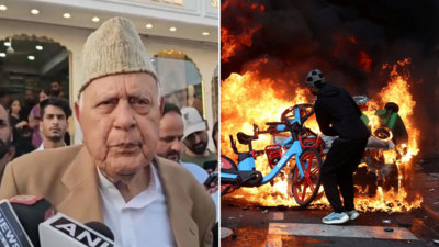 Evening news wrap: Farooq Abdullah's Pak 'praise' sparks row; France protests begin under heavy security & more