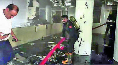 Fire breaks out in hall during repairs at NCH