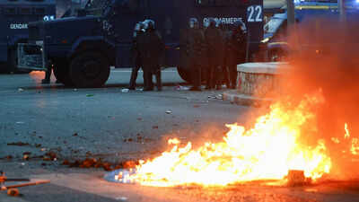 Protests sweep France, Spain as masked mobs loot shops, clash with cops; 1,100 held