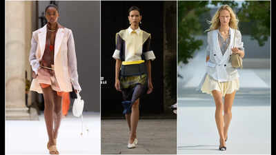 How are designers transforming the sheer dressing trend in SS27 with layers and colors?