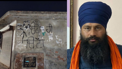 ‘Chita hi Chita’: Graffiti surfaces in Punjab village amid protests after anti-drug activist Parwinder Singh Jhota’s killing