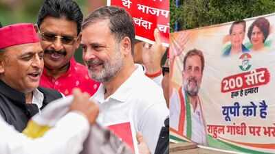 ‘200 seats haq hai hamara’: Congress puts its UP poll ambitions on Lucknow walls
