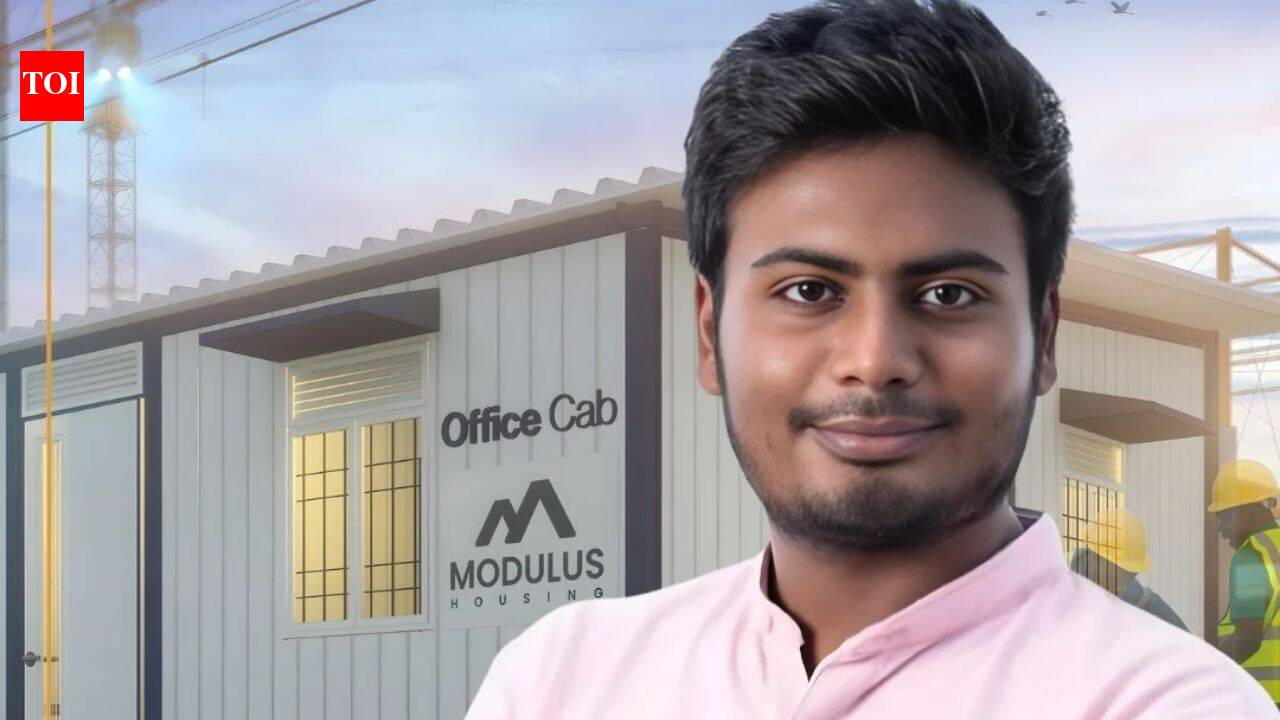 IIT Madras graduate Shreeram Gobinath and his co-founders turned a model they built in a hostel room into Modulus Housing, which has now made more than 1,500 foldable buildings that travel to remote parts of India