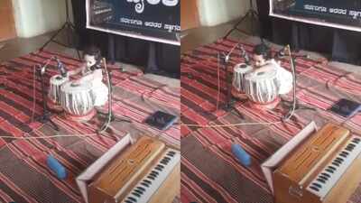 2-year-old tabla prodigy from Karnataka breaks the record for reciting and playing 12 taals; watch her video