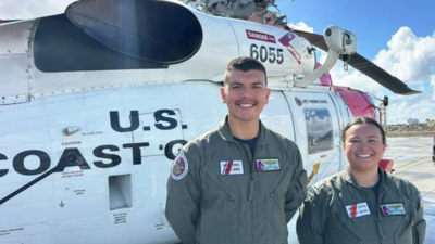 A 24-year-old US Coast Guard swimmer spent two hours in darkness and 6-to-8-foot waves rescuing 16 people from the Pacific off Mexico; 11 others remain missing after the October 16 boat disaster