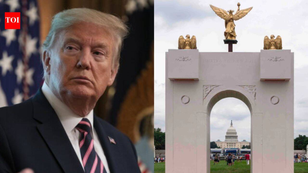Trump's 250-foot Washington triumphal arch could begin construction Nov. 5; three veterans and an architectural historian have asked a federal judge to stop work without congressional approval