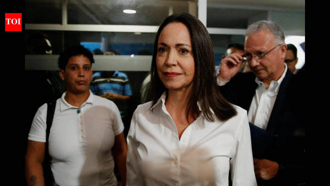'I am here. With you': Maria Corina Machado returns to Venezuela from exile