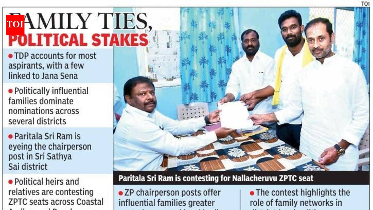Kin of NDA leaders eye ZP chief posts across AP | Vijayawada News - The ...