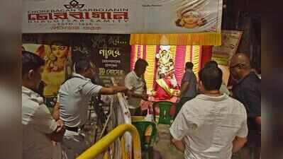 Chorbagan Lakshmi Puja moves out of main pandal