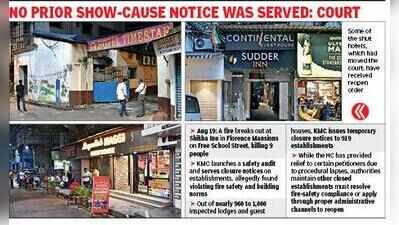 50 hotels, shut since Free School Street fire, reopen after Calcutta High Court order