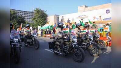 550 security personnel, 275 bikers join national rally against drugs, CM Bhupendra Patel flags off 45 teams from Gandhinagar