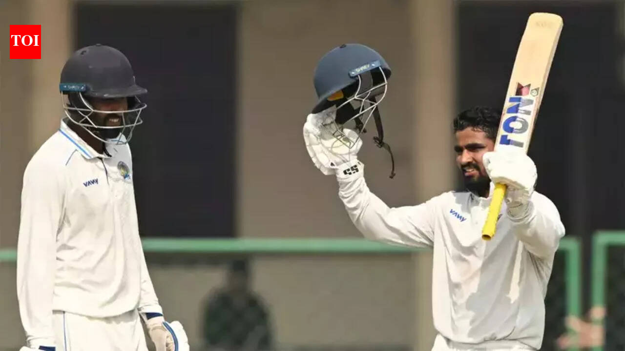 Rajasthan cricket team in action during the Ranji Trophy