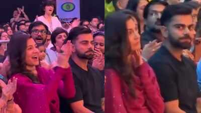 Virat Kohli and Anushka Sharma make rare appearance at Krishna Das kirtan concert in Mumbai, chant ‘Hari Naam’ and groove, netizens react as videos go viral