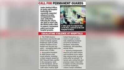 Patient drags night-shift doctor by hair in Kharar civil hospital, assaults her along with two staffers.