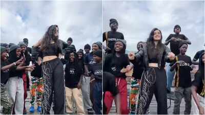 'These kids stole my heart': Bhagyashri Borse dances with triplets Ghetto kids for 'Operation Ganga' - VIDEO