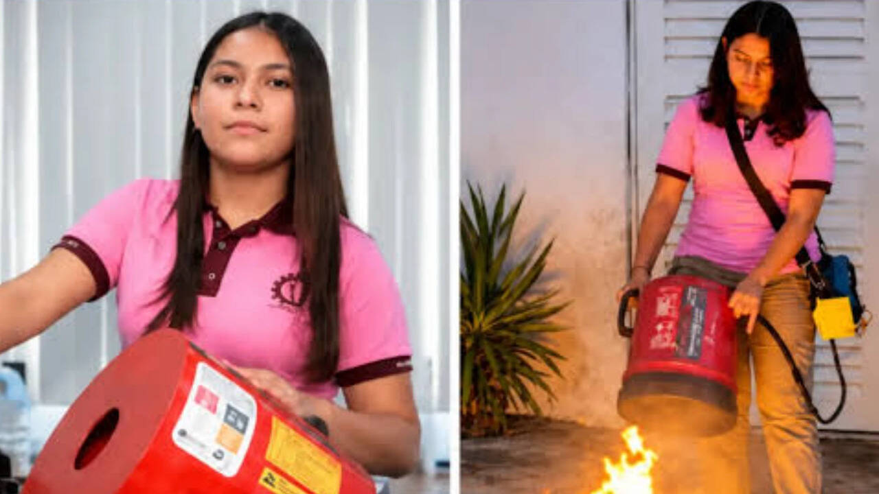 17 year old Mexican student invented a fire extinguisher that uses ...