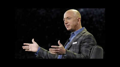 Jeff  Bezos started Amazon in a rented garage and sat through 60 meetings to raise his first $1 million for the company, now worth over $360 billion; he says his cure for stress is 'taking the first step'