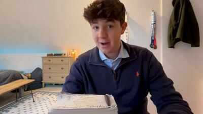 At 17, British student Max Budgen drew 1,300 flipbook pages in over 3 weeks, pushing past boredom at page 500 to set a Guinness World Record