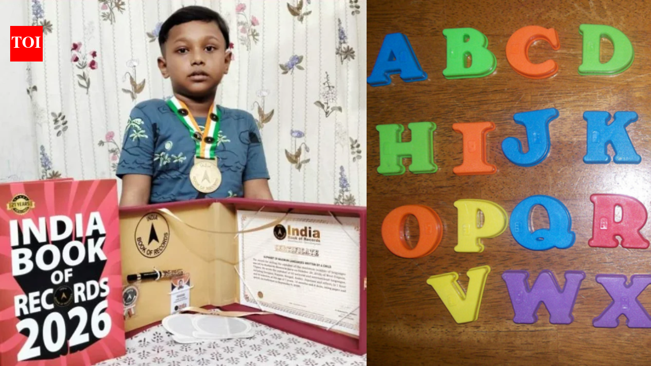7-year-old Tripura boy writes alphabets of 30 languages in 93 minutes and enters India Book of Records