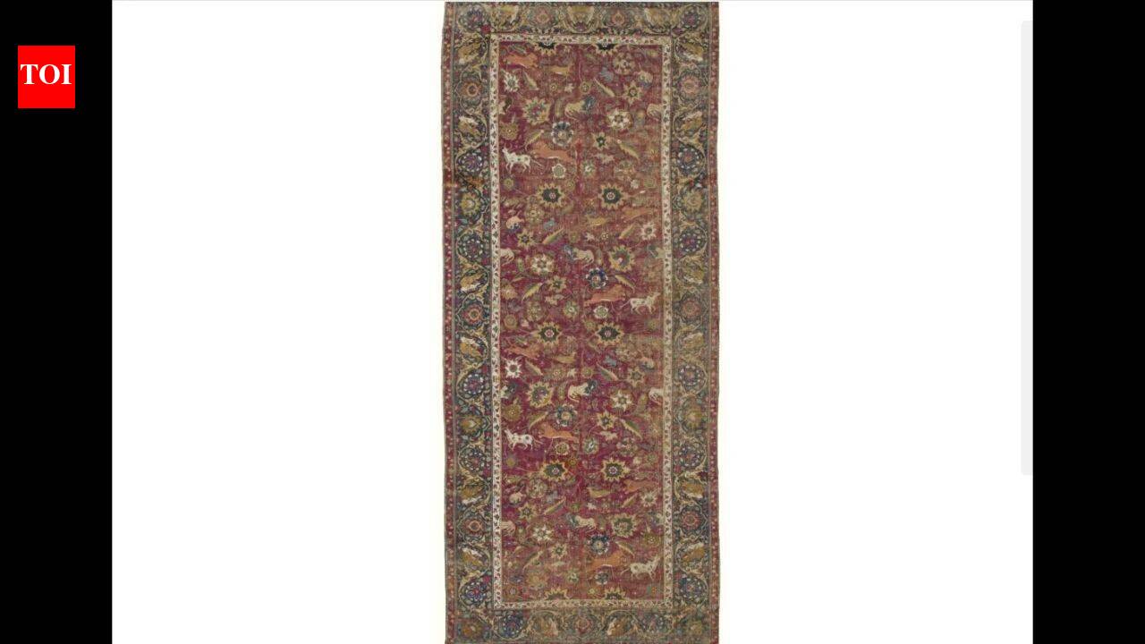 A 400-year-old Mughal hunting carpet from India passed through the collections of US financier Charles Yerkes, novelist Erich Maria Remarque and the Thyssen family before returning to auction in New York in 2026
