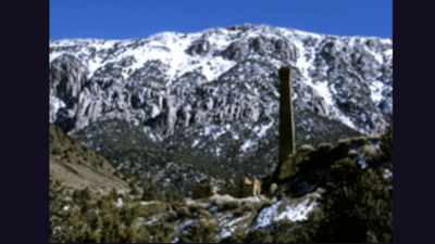 In 1905, a copper discovery created Greenwater, California, a town of 2,000 people; by 1909, the mining boom had collapsed without producing a profit