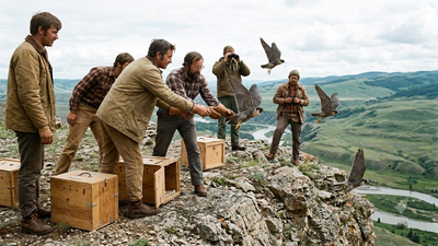 In 1974, more than 6,000 peregrine falcons were released into the wild after the population wiped out; helping restore the once-endangered birds across North America