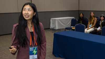 ​Meet Kayley Xu, a San Diego student who developed Aucura, a wearable stethoscope designed to improve respiratory diagnostics, and won a $25,000 national entrepreneurship prize