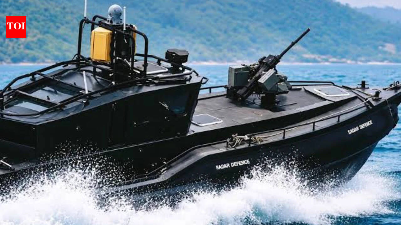 Sagar Defence swarm boat and founder Capt Nikunj Parashar