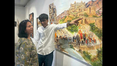 Jaipur's young artist paints stories of life