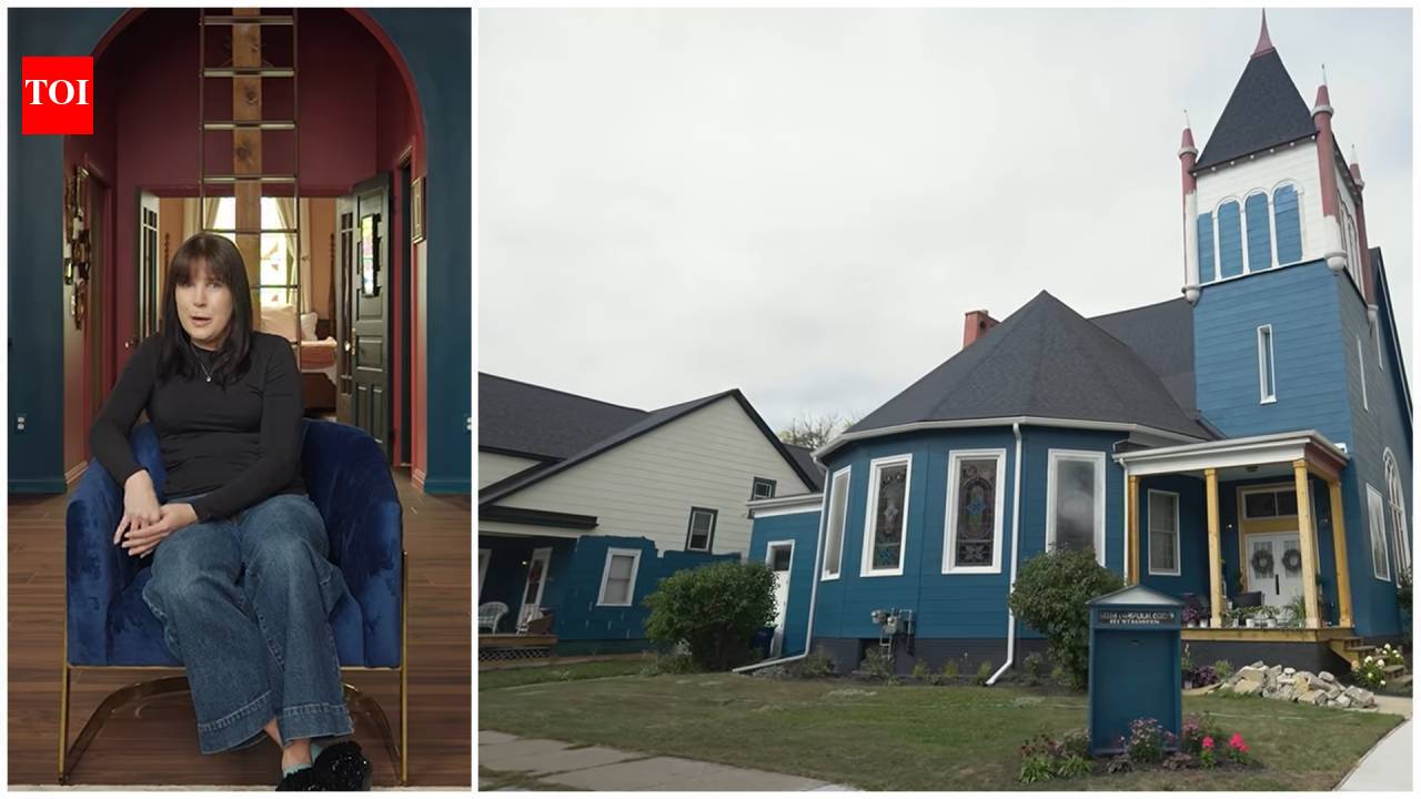 Michigan woman Whitney Anderson, 45, buys 128-year-old abandoned church for $45,000 and turns it into dream home; spends $194,000 on renovations, hopes to finish by 2028 as total cost could reach $400,000