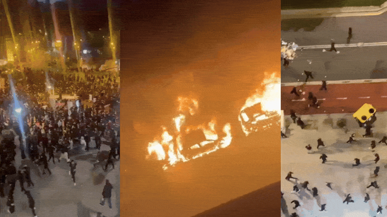 Watch: Cars set ablaze, police motorcycle torched as violence rocks Spain's Bilbao