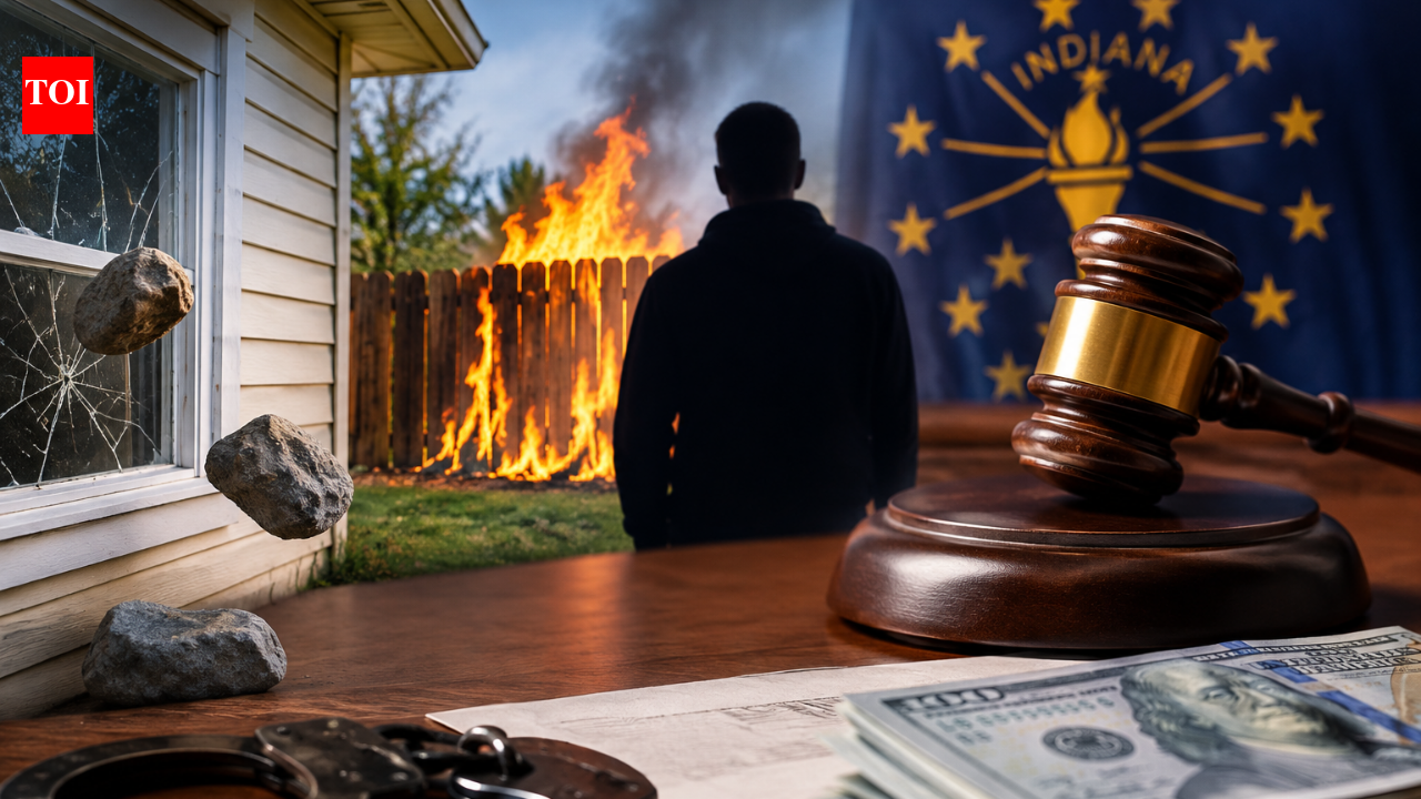 An Indiana man threw rocks at his ex-wife's home and later set her ...