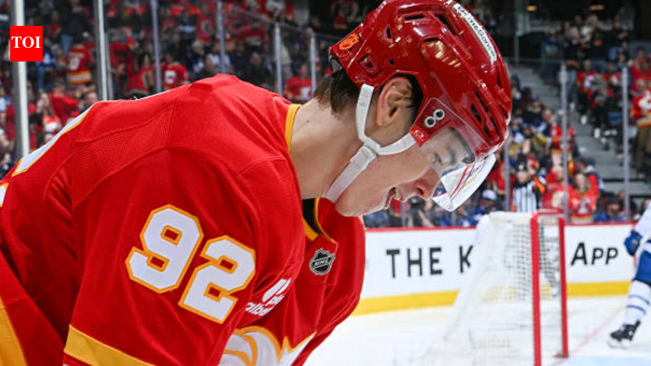 What prompted Matvei Gridin to hit the Griddy after scoring twice against the Toronto Maple Leafs
