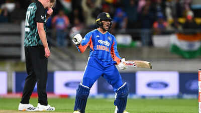 Abhishek Sharma's 35-ball century powers India to series-clinching win over New Zealand