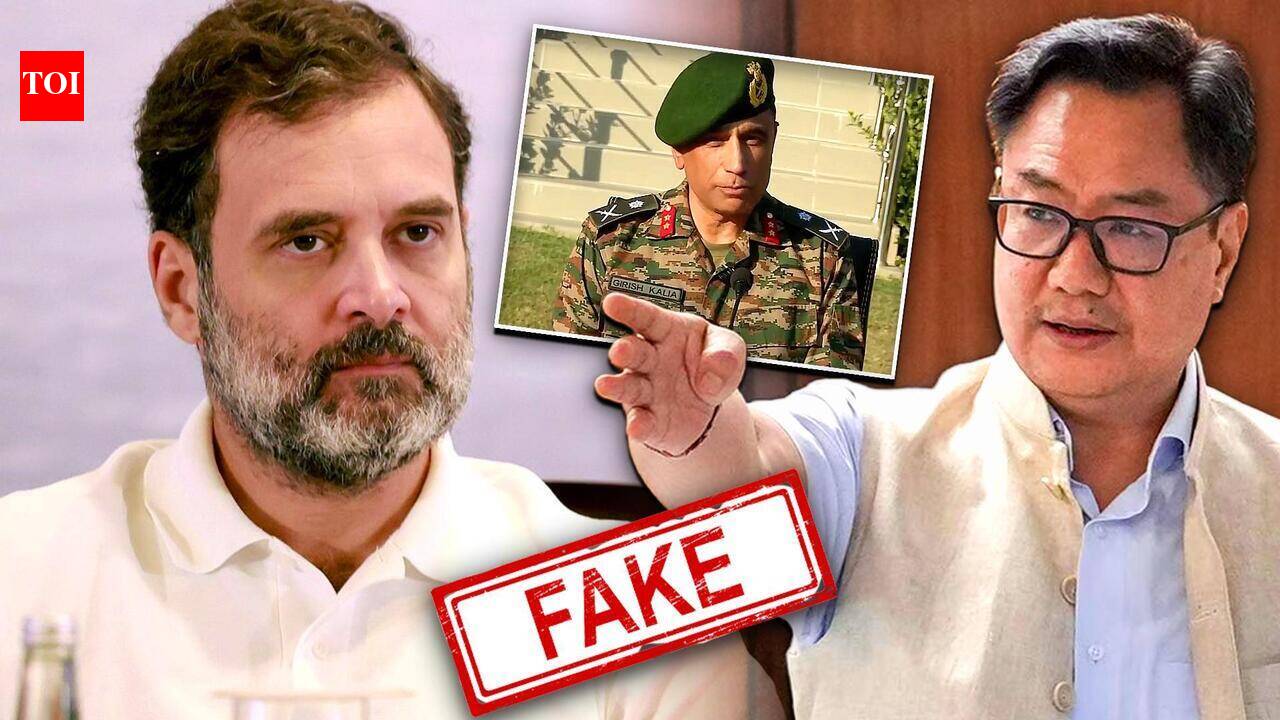 Cong Under Fire Over ‘Fake AI Video’ as Army Debunks Chinese Intrusion Claims; Rijiju Hits Out