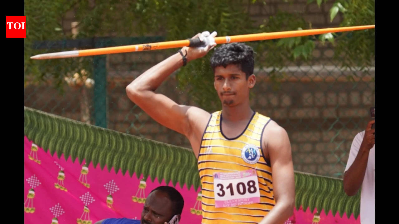 TN athlete Dharanidharan eyes 80m mark after javelin gold | Chennai ...