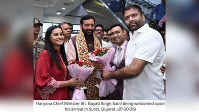 Haryana bags Rs 12,000 cr investment proposals on Saini’s Gujarat outreach