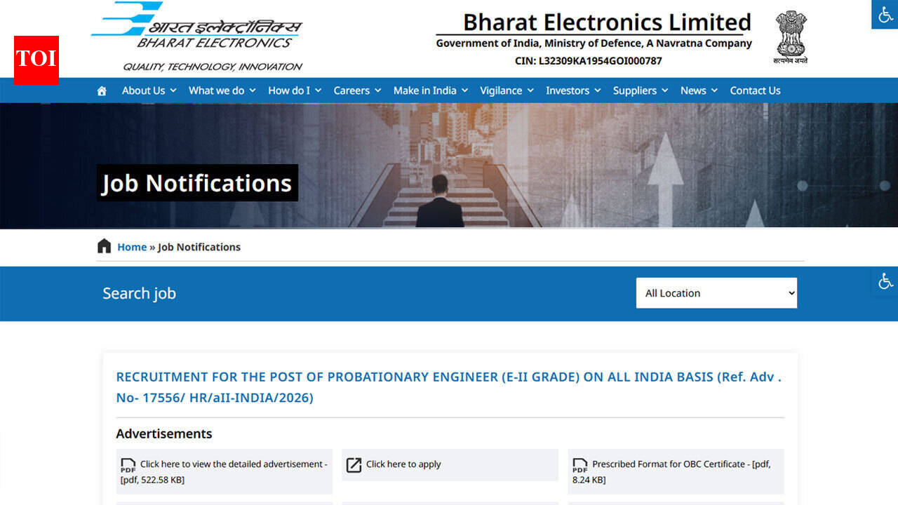 BEL opens applications for 350 Probationary Engineer posts