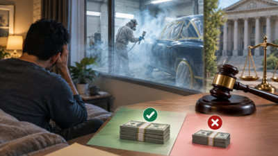 A Washington man rented an apartment beside a car-painting workshop where fumes made him ill; after a $95,904 damages judgment, an October 26 appeals court preserved $75,000 but overturned the extra damages