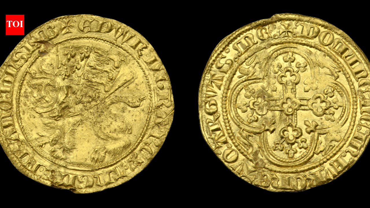 Rare Edward III gold ‘leopard’ coin, circulated for just seven months, sells for £70,000 after emerging from suburban home