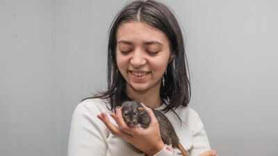 British university student turns her pet rats into viral miniature artists, selling their paintings for up to £50 to help fund her degree