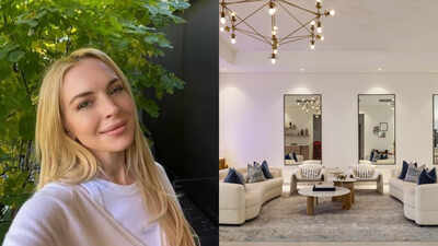 After years of living in hotels, Lindsay Lohan moved into a 7,000-square-foot Dubai villa and gave her designer just two weeks to furnish it; instead of starting over, she reused pieces from her old apartment