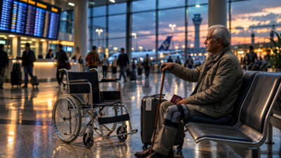 A 65-year-old with 55% disability was left stranded at Istanbul airport without wheelchair assistance; after a 24-hour wait and delayed baggage disrupted his onward journey, a consumer court ordered IndiGo and Turkish Airlines to pay Rs 60,000 for the ordeal