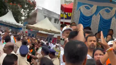 ‘Rapist’ slur hurled at BJP MLA Muniratna; heckled by Congress workers at Bengaluru polling booth