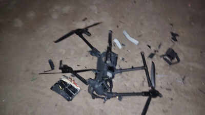 Pakistani drone carrying pistol, heroin crashes in parking area near Attari border checkpoint