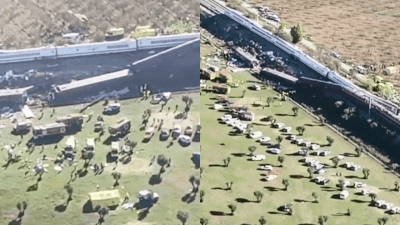 Spain train crash: Drone footage captures twisted carriages, wreckage as toll tops 60