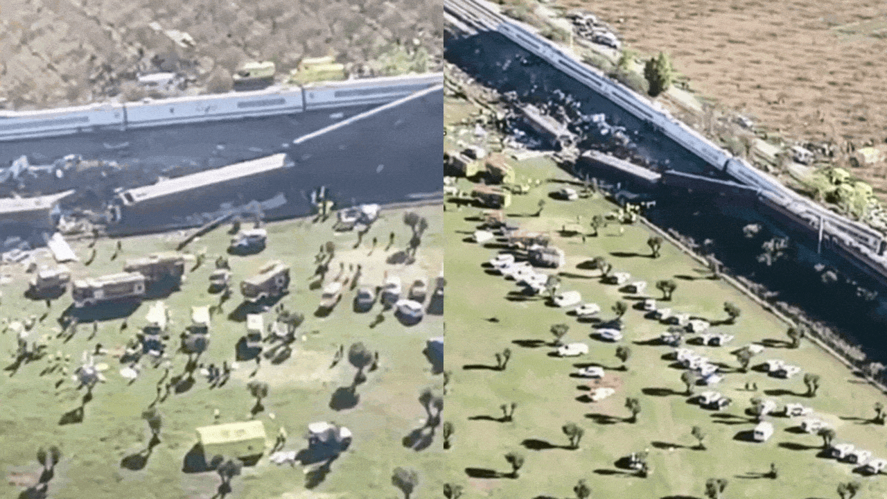 Spain train crash: Drone footage captures twisted carriages as toll...