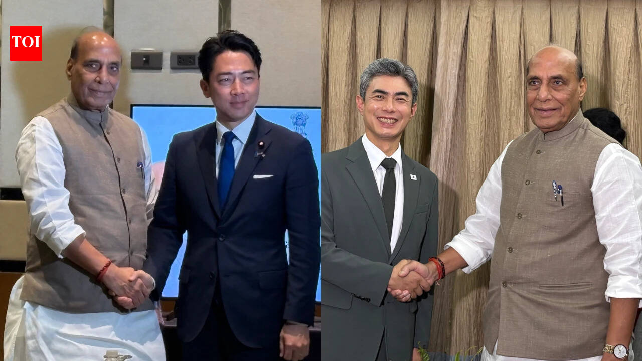 Rajnath holds talks to Japanese, Korean counterparts on co-developing ...